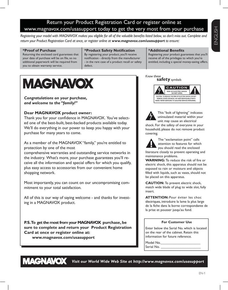 Philips 37MF337B37B 42MF438B/27 TV Operating Manual