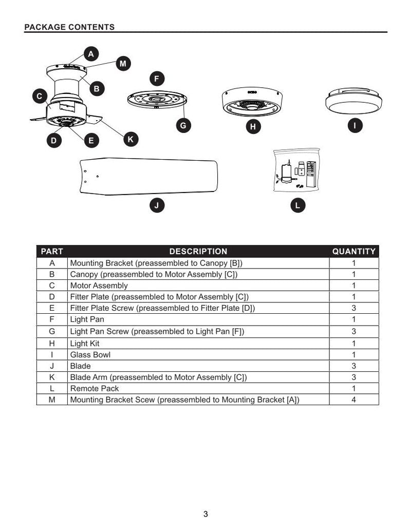 Harbor Breeze MAC II Ceiling Fan Operating Manual