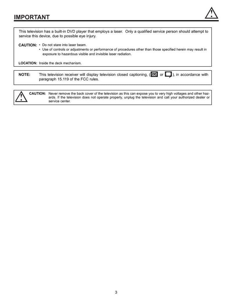 Hitachi 46 W 500 TV Operating Manual