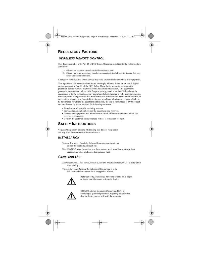 JVC 2000 6.0 811 Satellite Receiver Operating Manual