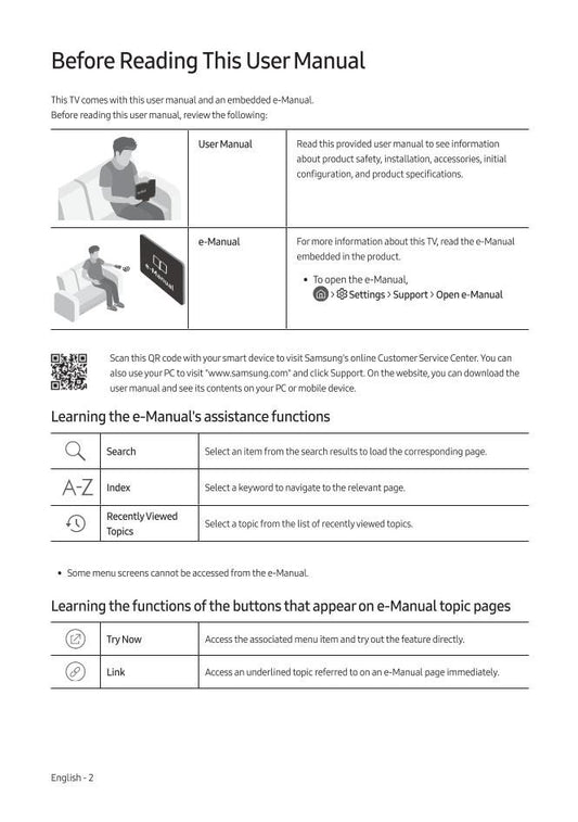 Samsung UN65LS03NAFXZAOM TV Operating Manual