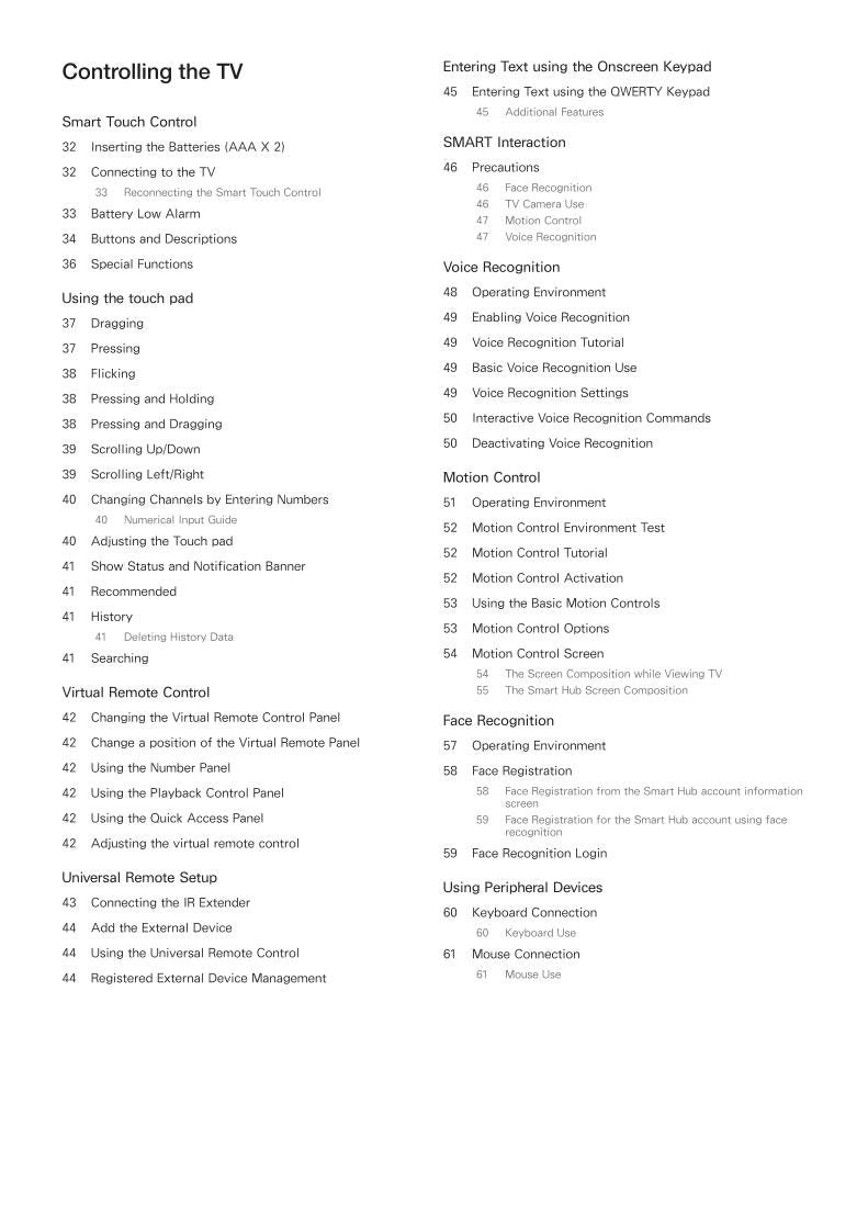 Samsung UN60F7100AFXZAHH01 TV Operating Manual