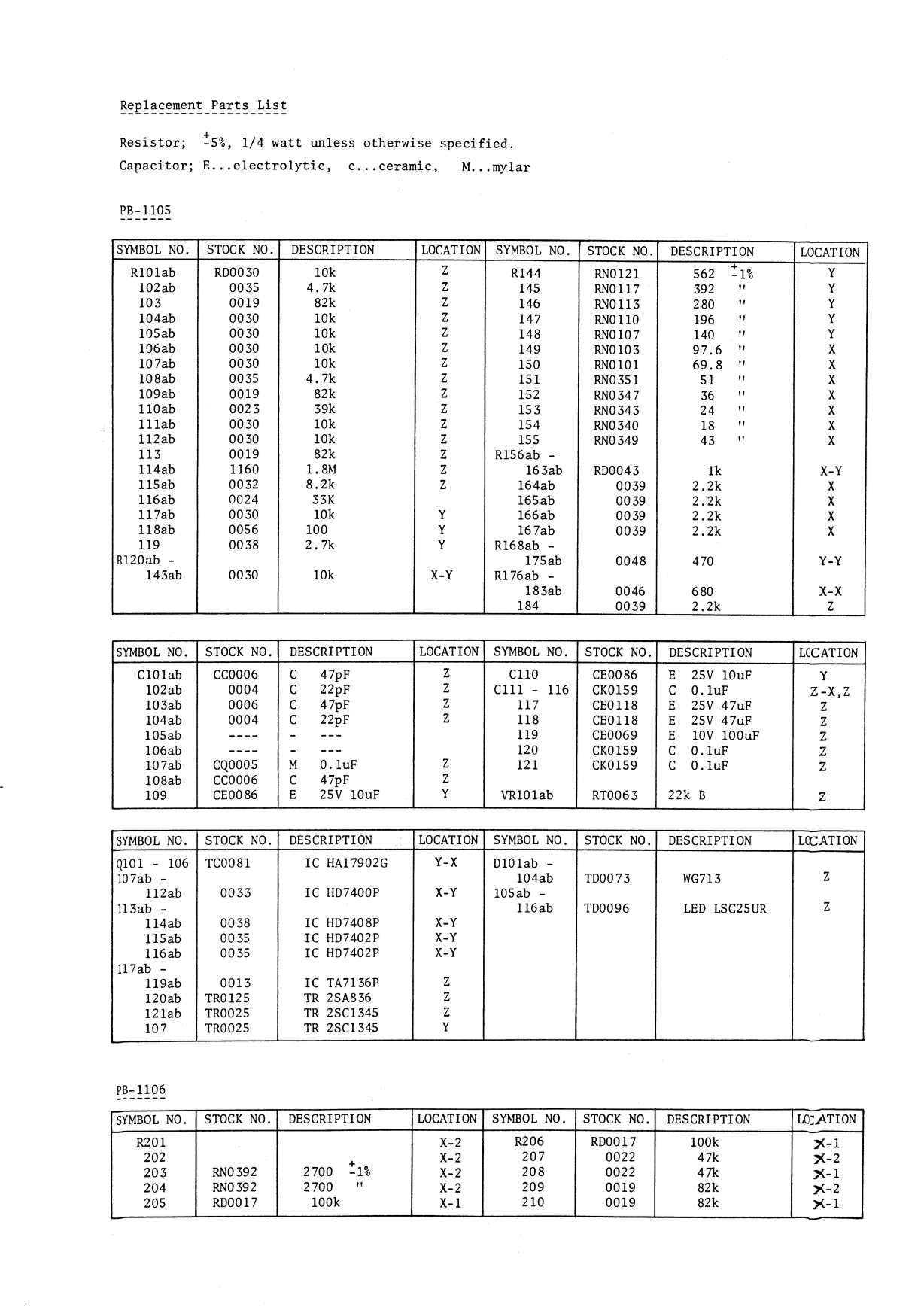 Luxman 5 E 24 Stereo Service Manual (Pages: 6)