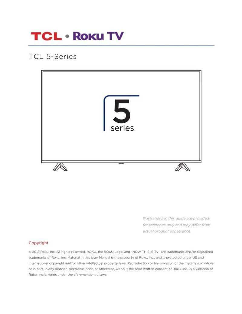 TCL 65S517 TV Operating Manual
