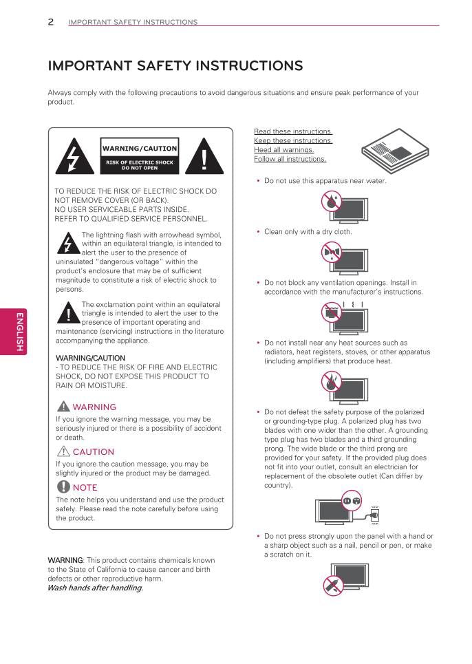 LG 47 LA 6900 7400 55 TV Operating Manual