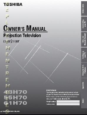 Toshiba 43H70 55H70 61H70 TV Operating Manual