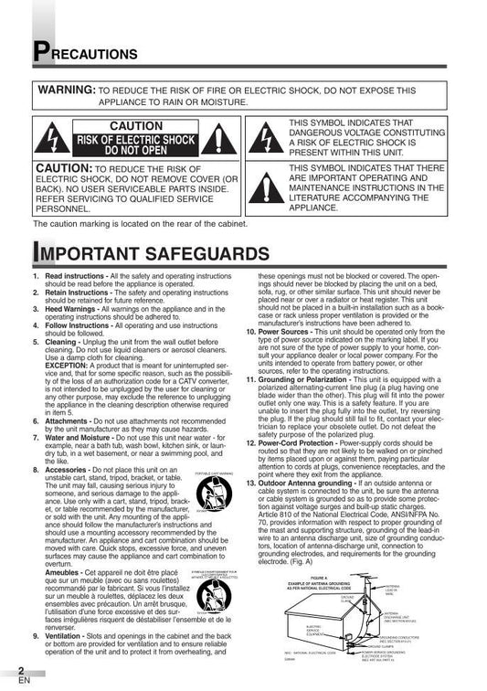 Philips 6513DG NF100UD TV/DVD Combo Operating Manual