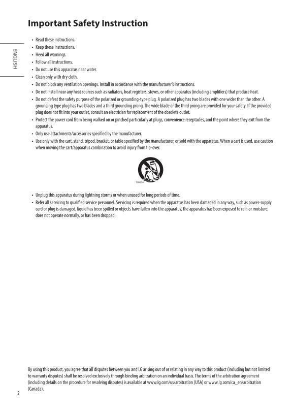 LG 65 SM 9000PUA 55 8100PUA TV Operating Manual