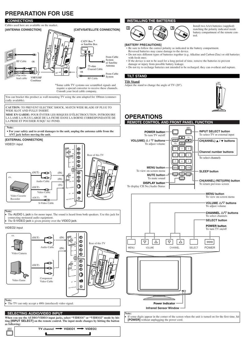 Philips 6615LCT 6615LF 6615LF4 TV Operating Manual