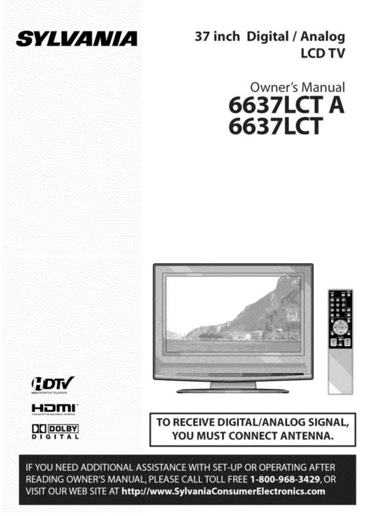 Funai 6637LCTA TV Operating Manual