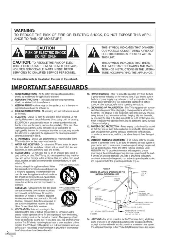 Funai 6637LCTA TV Operating Manual