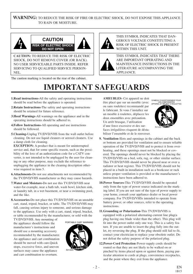 Philips 6719DC 6727DC DVD Player Operating Manual