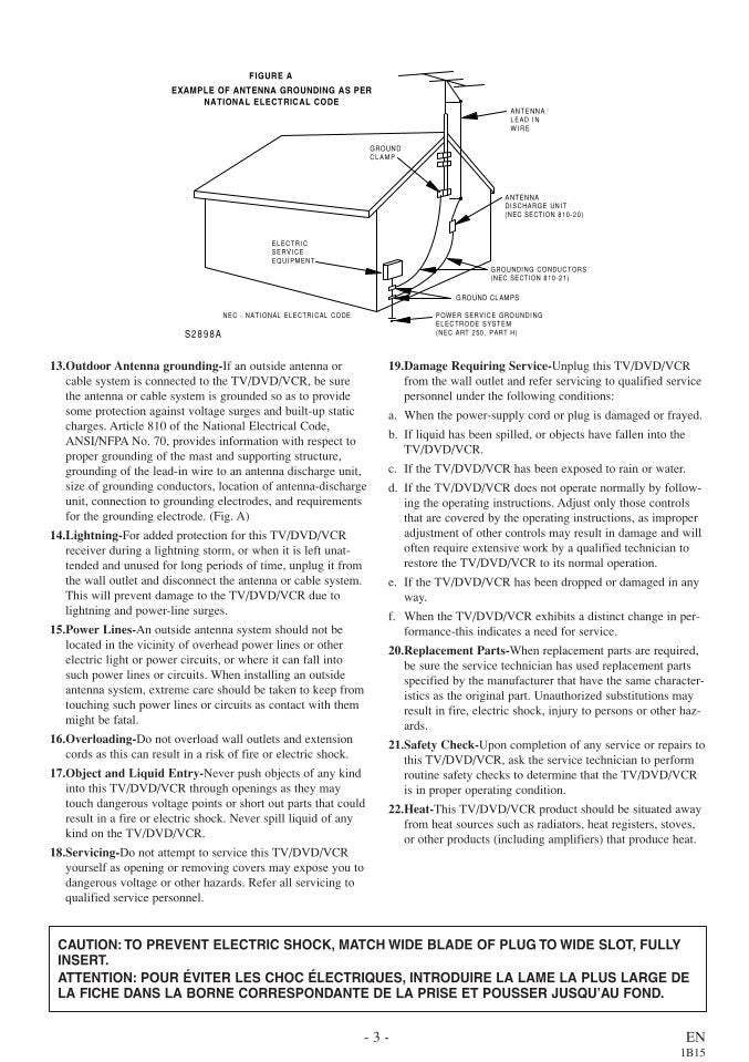 Philips 19TVD3S 6719DD 6719DDS DVD Player Operating Manual