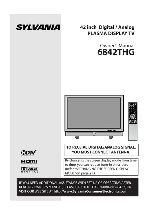 Funai 6842THG TV Operating Manual