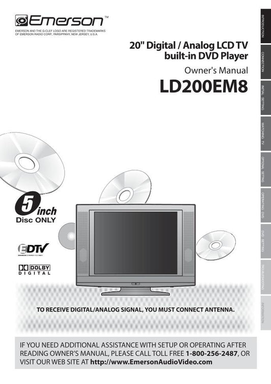 Funai LD200EM8 DVD Player Operating Manual