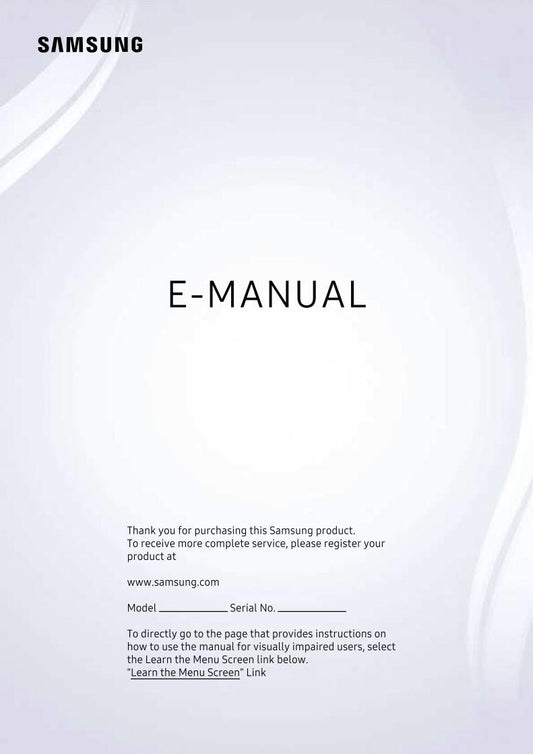 Samsung QN75QN900BFXZA TV Operating Manual