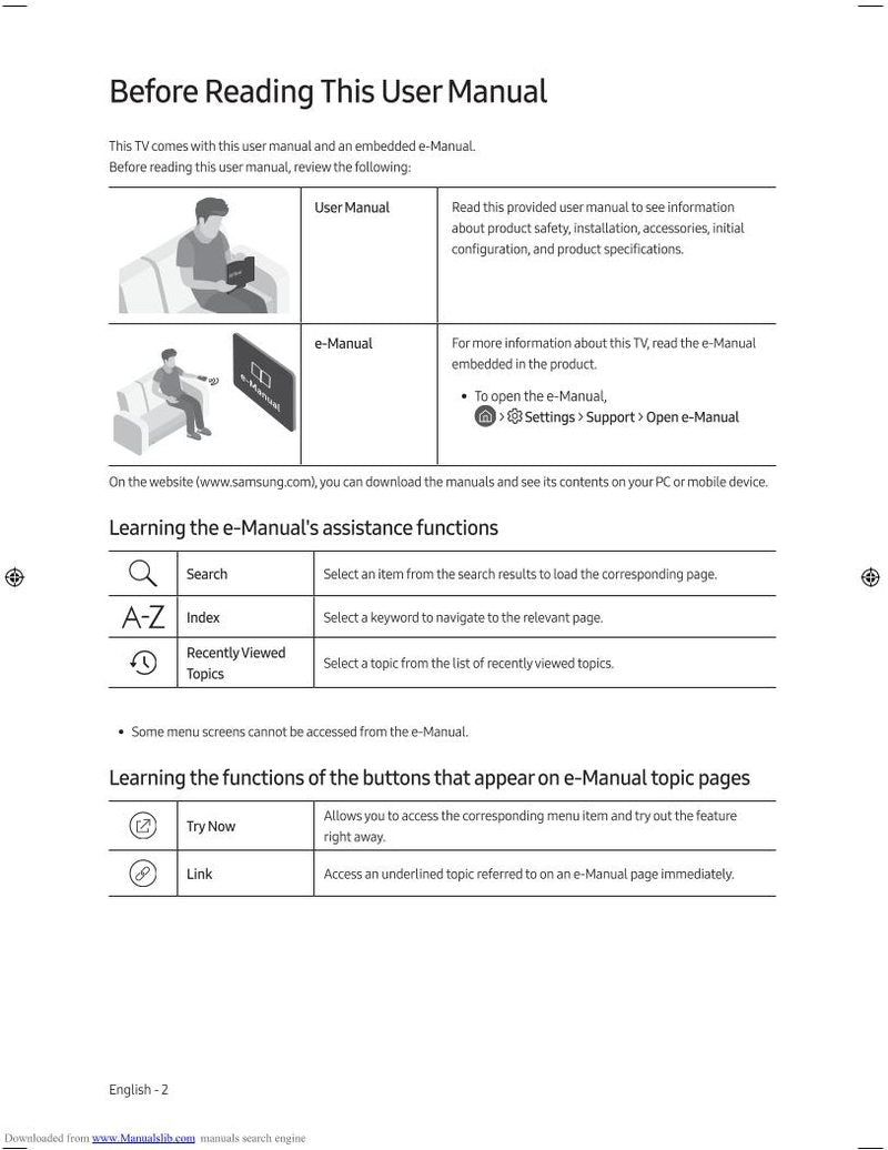 Samsung UN49RU8000FXZA TV Operating Manual