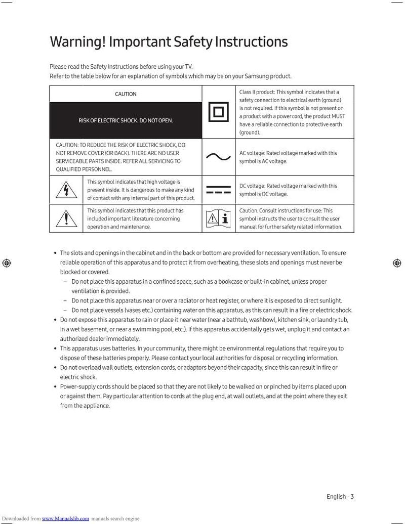 Samsung UN49RU8000FXZA TV Operating Manual