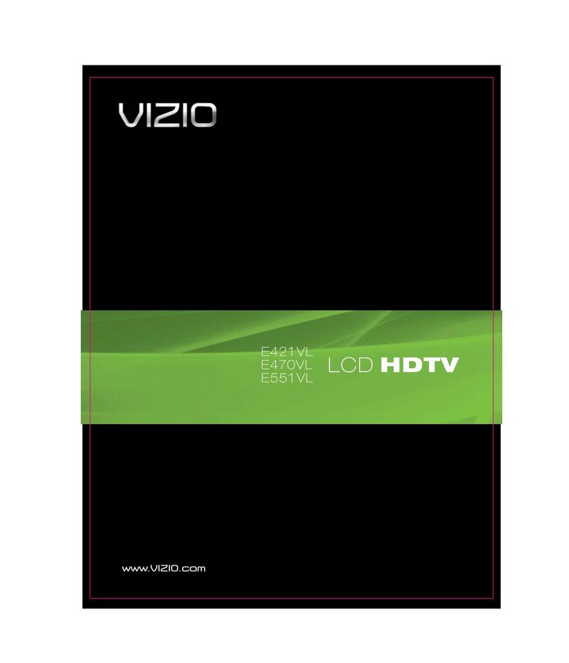 Vizio E421VL E470VL E551VL TV Operating Manual