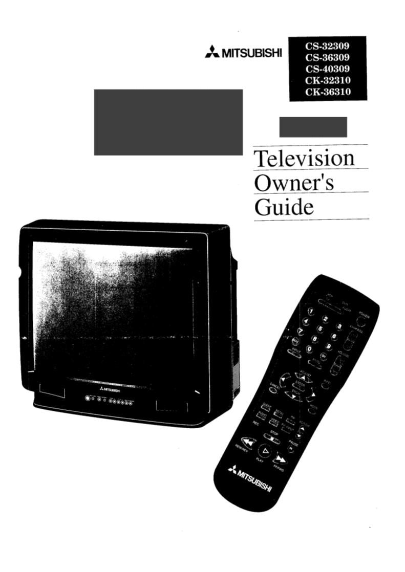 Mitsubishi CK32310 CK36310 CS32309 TV Operating Manual