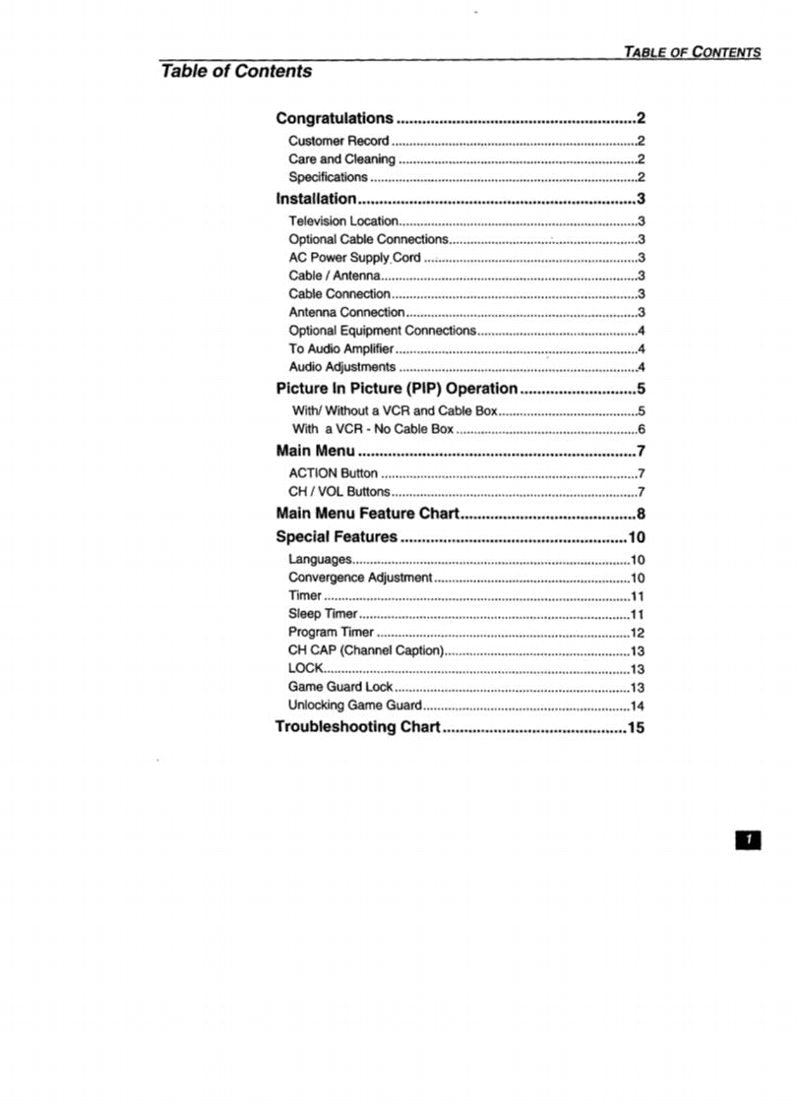 Panasonic PT51G53 PT61G53 TV Operating Manual