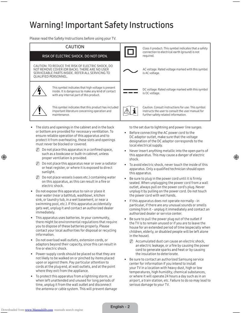 Samsung UN65KS9500OM TV Operating Manual