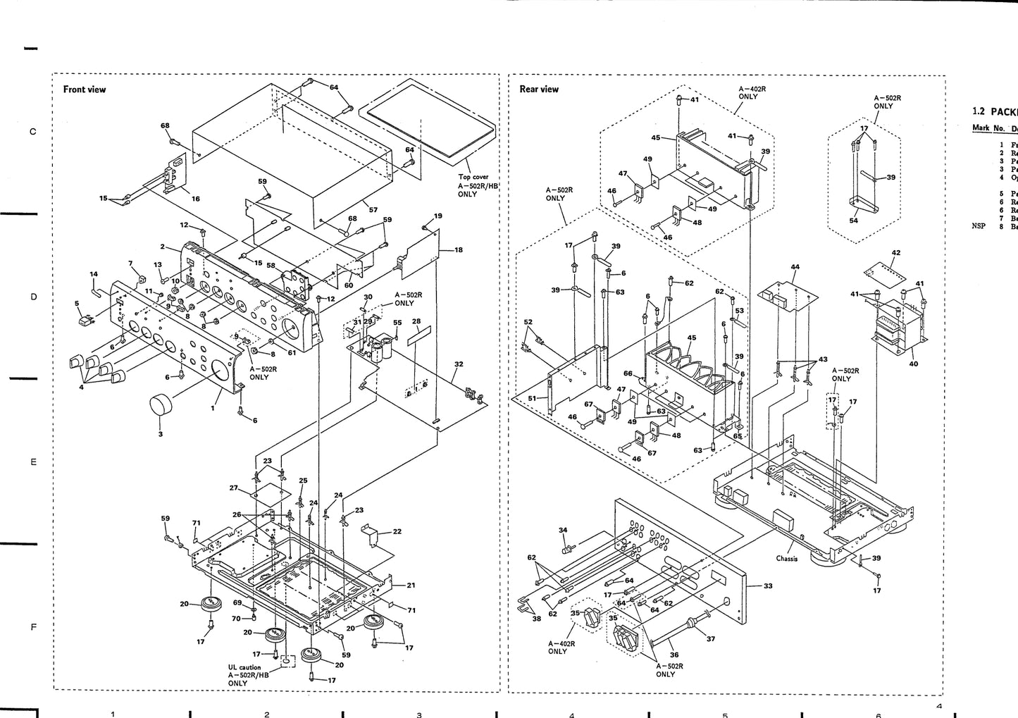 Pioneer A-402R, A-502R & A-502R-G Amplifier Service Manual (Pages: 24)