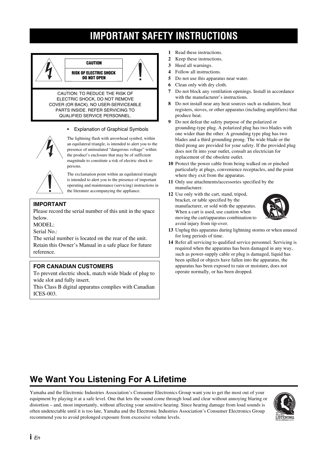 Yamaha A-S700 Amplifier Owner's/ User Manual (Pages: 40)