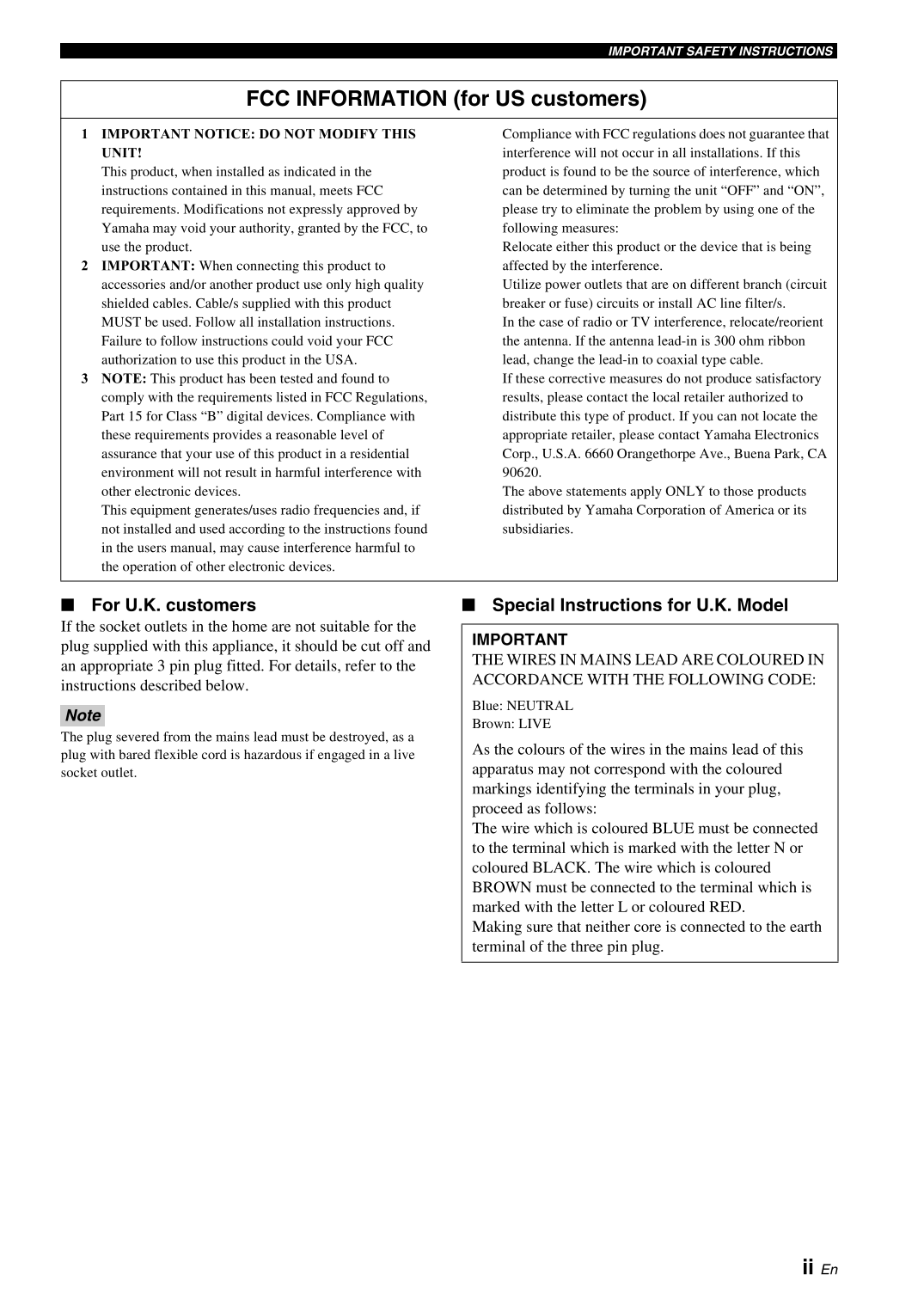 Yamaha A-S700 Amplifier Owner's/ User Manual (Pages: 40)