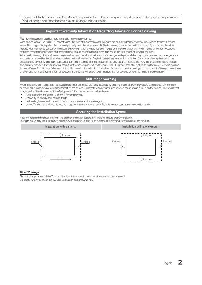 Samsung AA5900600AOM TV Operating Manual