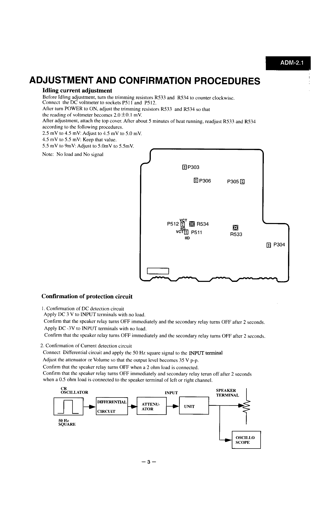 Integra ADM-2.1 Amplifier Service Manual (Pages: 12)