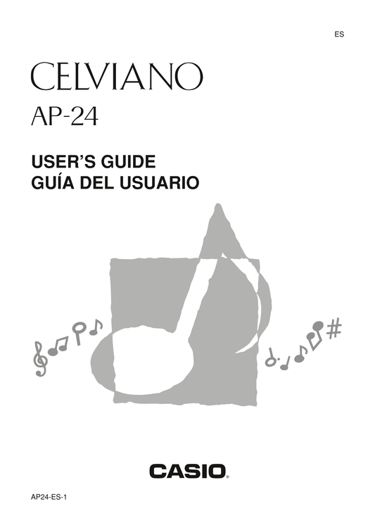 Casio AP-24 Keyboard Piano Owner's/ User Manual (Pages: 36)