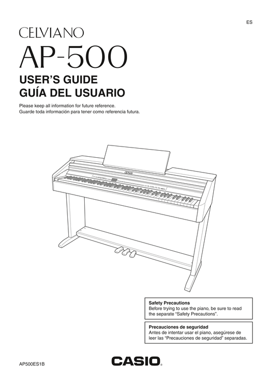 Casio AP-500 Keyboard Piano Owner's/ User Manual (Pages: 57)