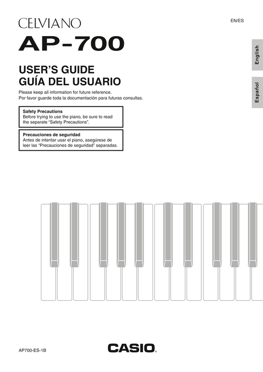 Casio AP-700 Keyboard Piano Owner's/ User Manual (Pages: 76)