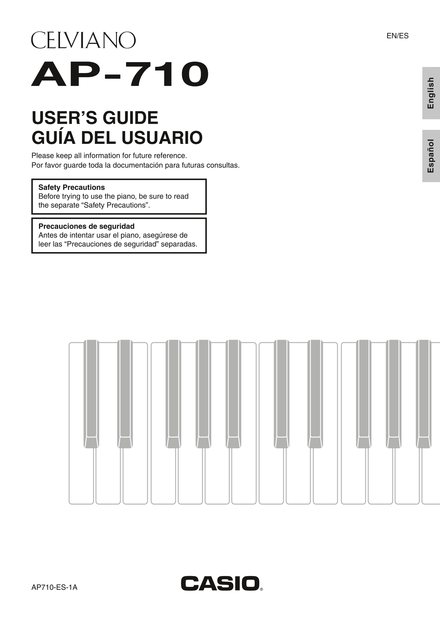 Casio AP-710 Keyboard Piano Owner's/ User Manual (Pages: 77)