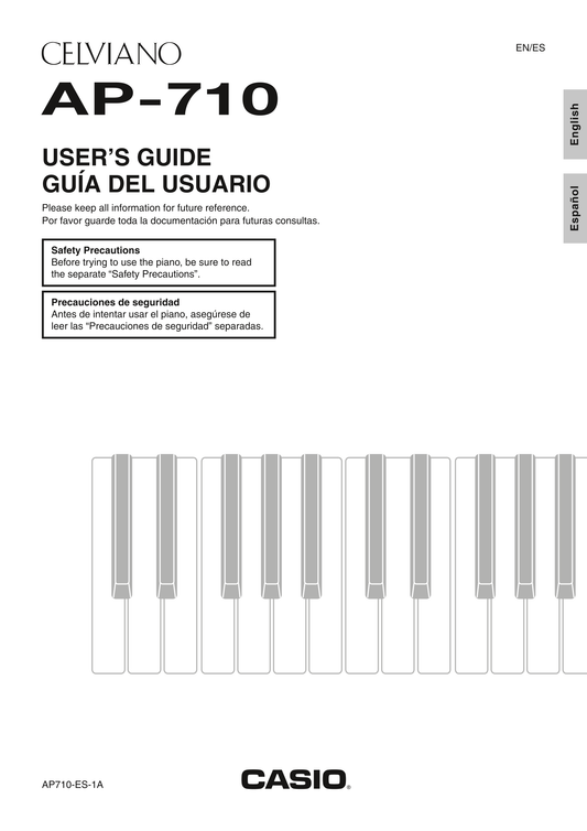 Casio AP-710 Keyboard Piano Owner's/ User Manual (Pages: 77)