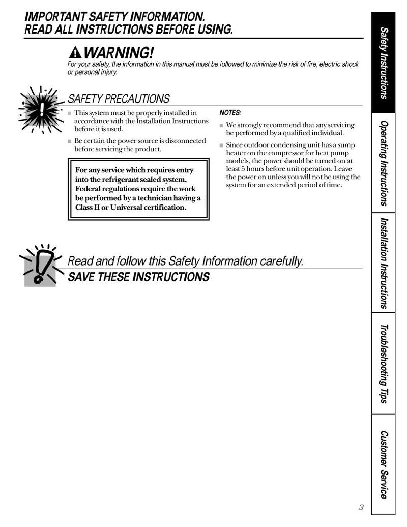 LG AS0 CD09 CD12 CD18 Air Conditioner Unit Operating Manual