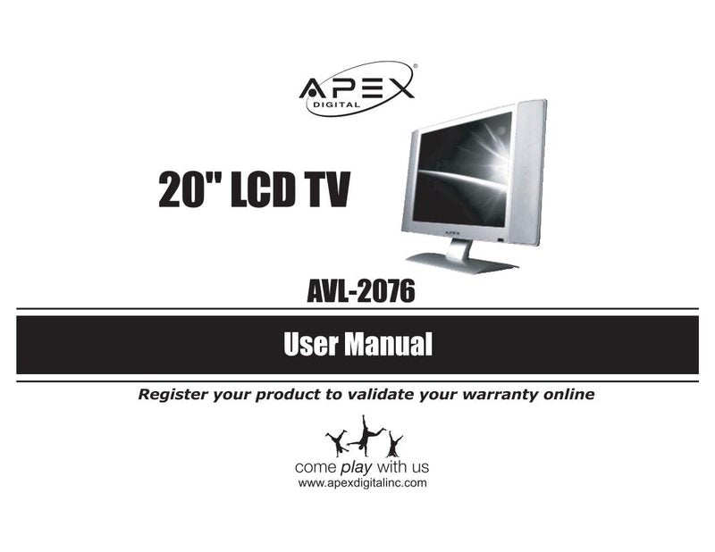 Apex AVL2076OM TV Operating Manual