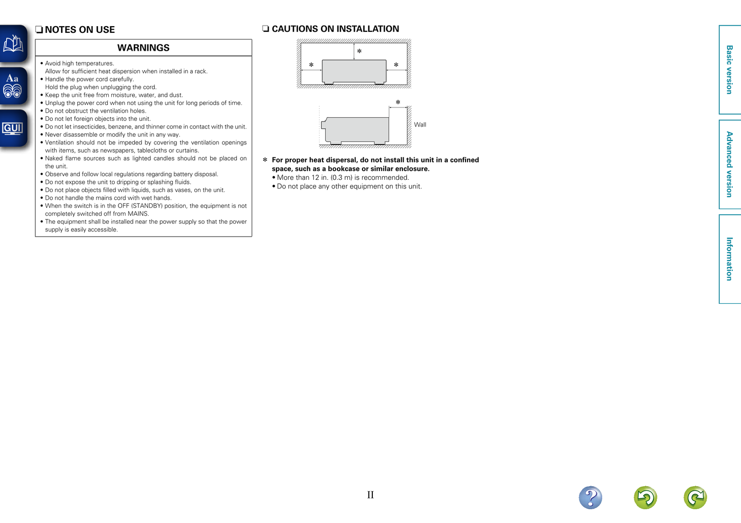 Denon AVR-1312 AV Receiver Owner's/ User Manual (Pages: 63)