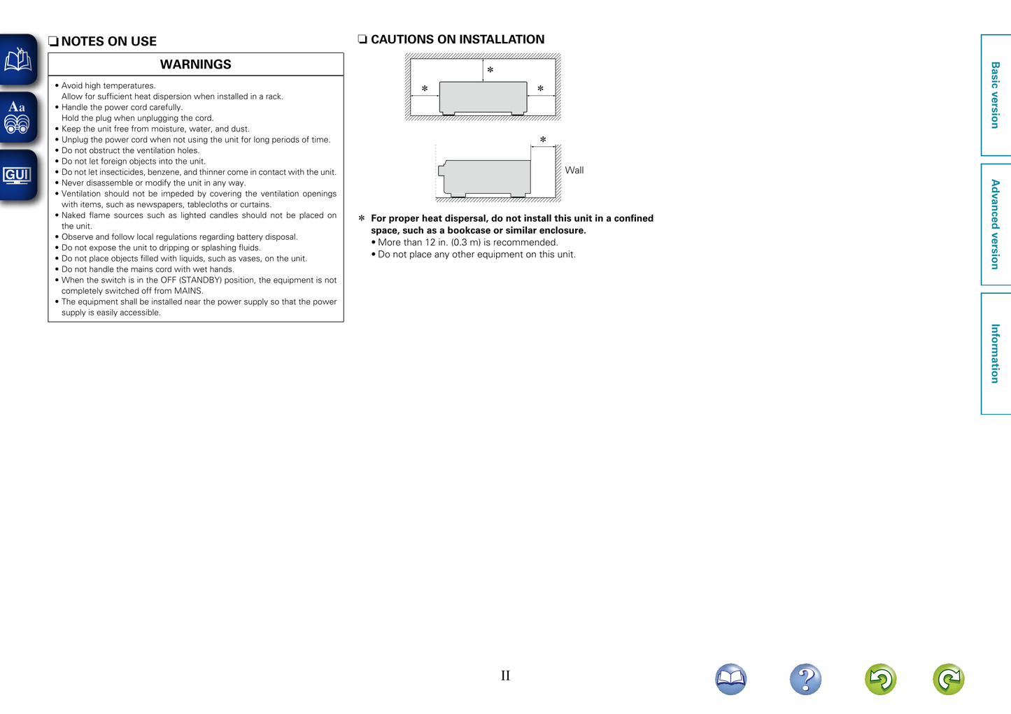 Denon AVR-1613 AV Receiver Owner's/ User Manual (Pages: 131)