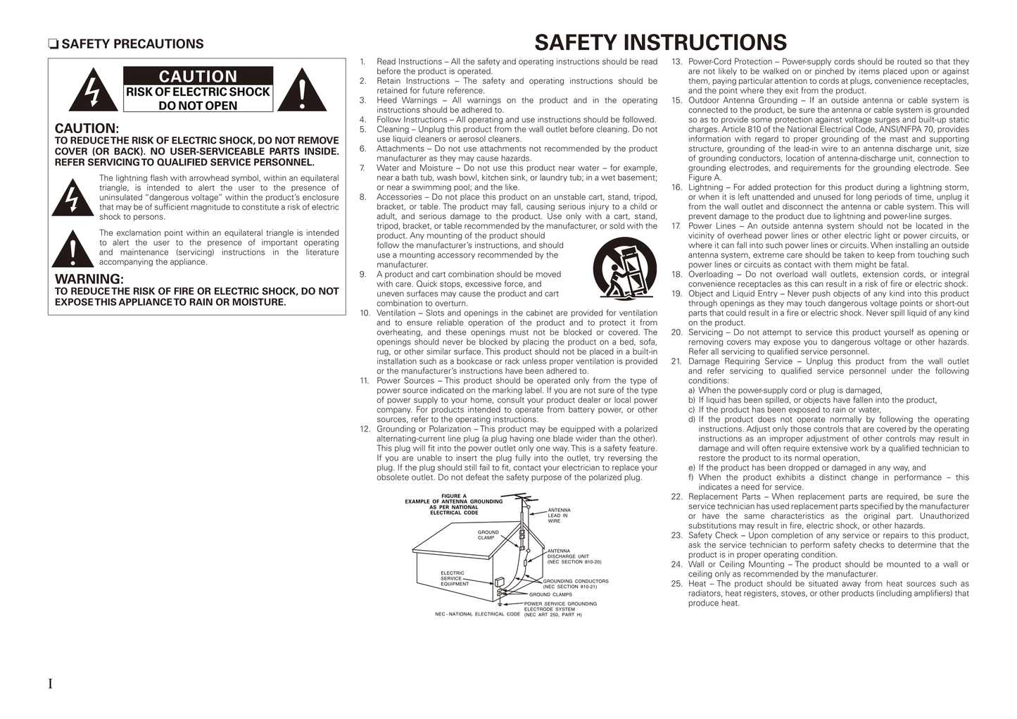 Denon AVR-2808CI AV Receiver Owner's/ User Manual (Pages: 93)