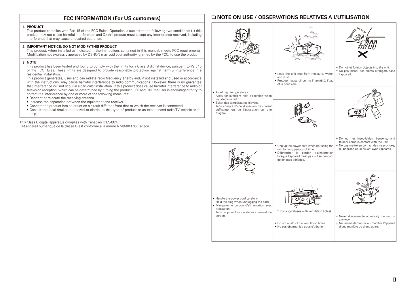 Denon AVR-2808CI AV Receiver Owner's/ User Manual (Pages: 93)