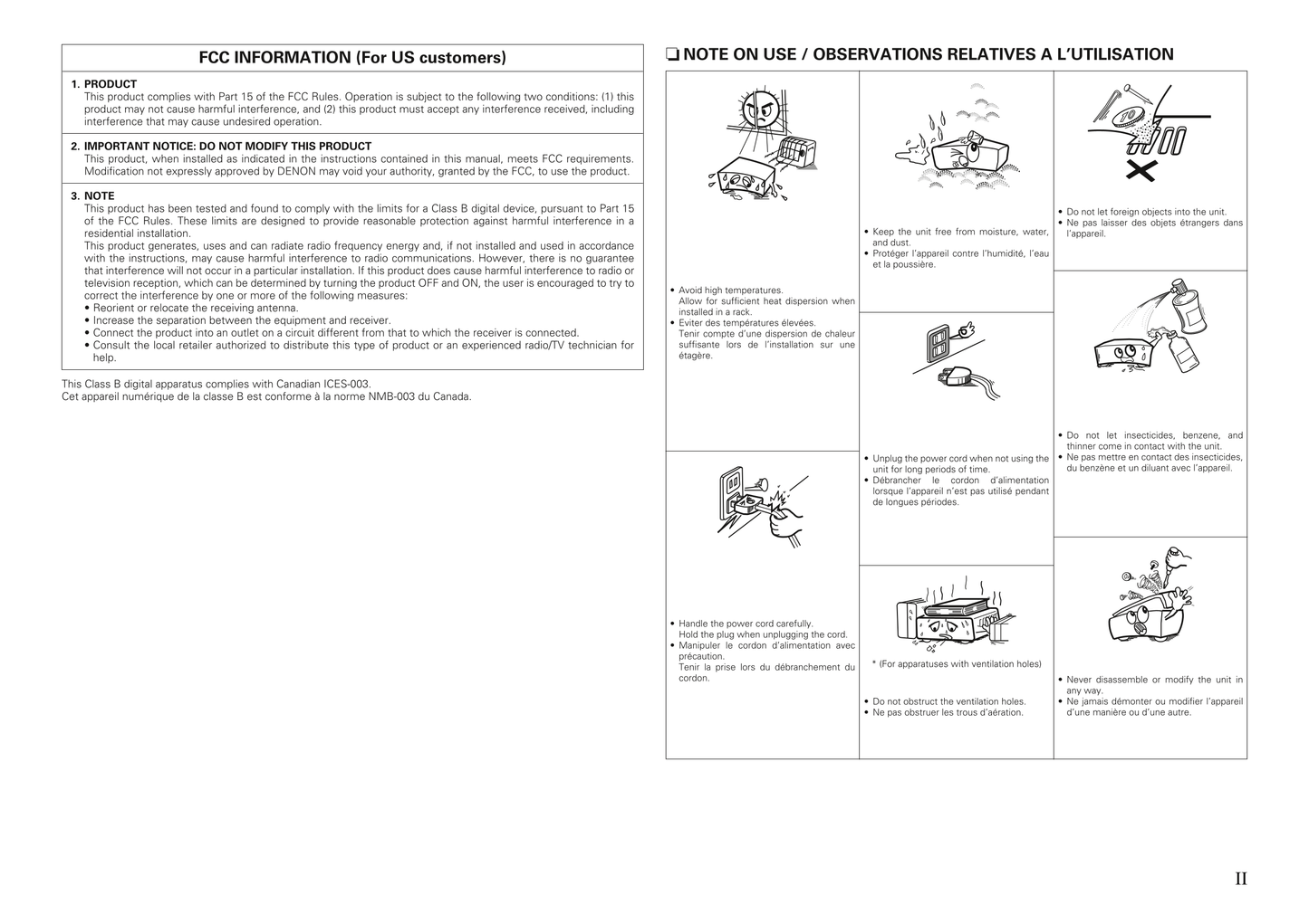 Denon AVR-2809CI AV Receiver Owner's/ User Manual (Pages: 102)