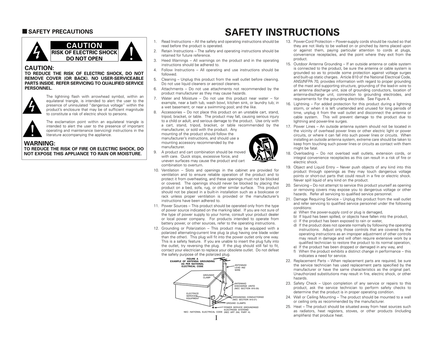 Denon AVR-987 AV Receiver Owner/ User Manual (Pages: 80)