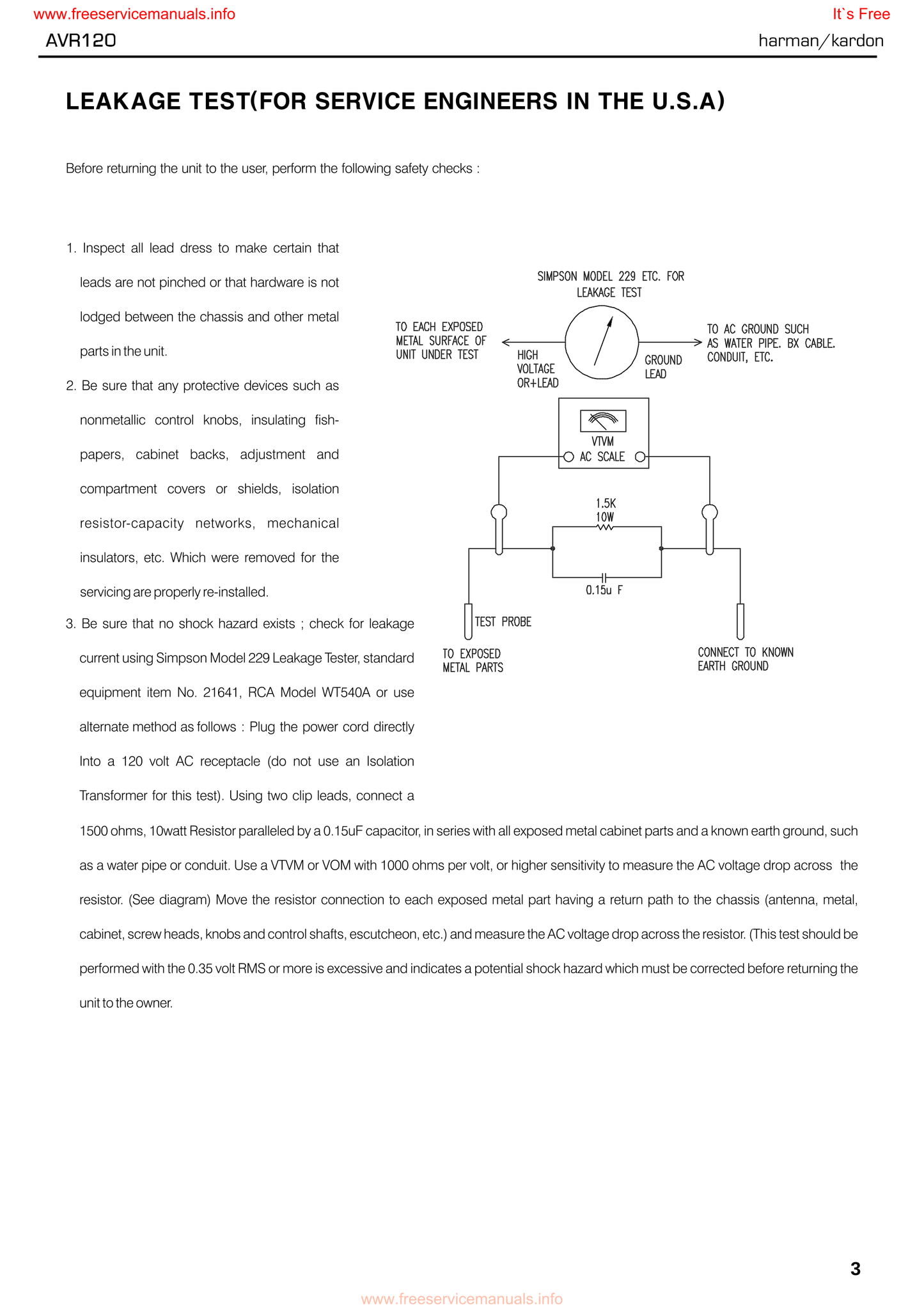 Harman/ Kardon AVR120 AV Receiver Service Manual (Pages: 118)