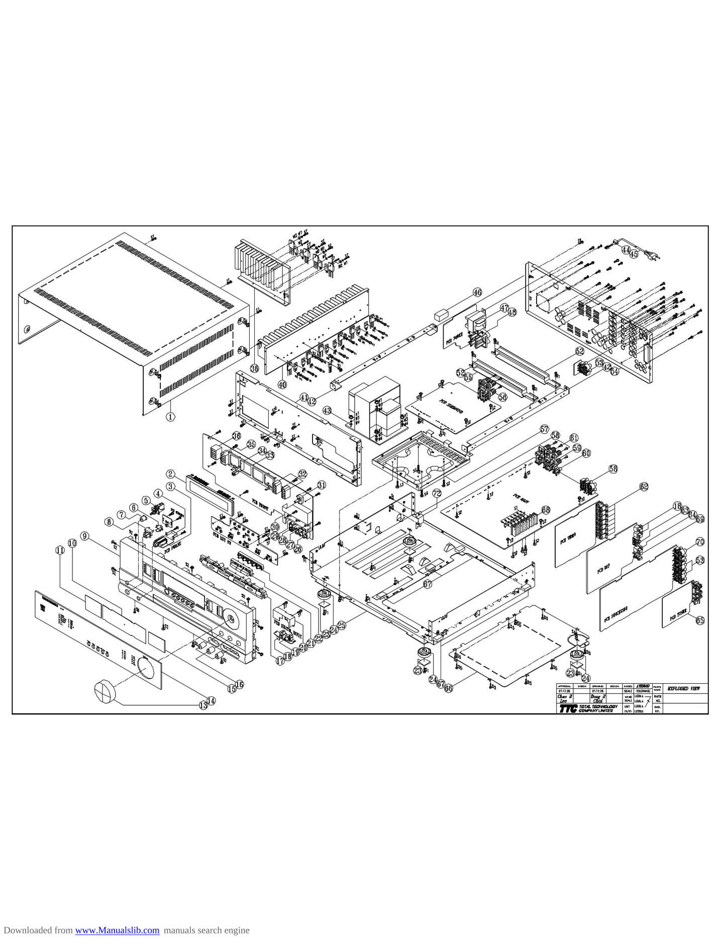 Harman/ Kardon AVR3500 AV Receiver Service Manual (Pages: 52)