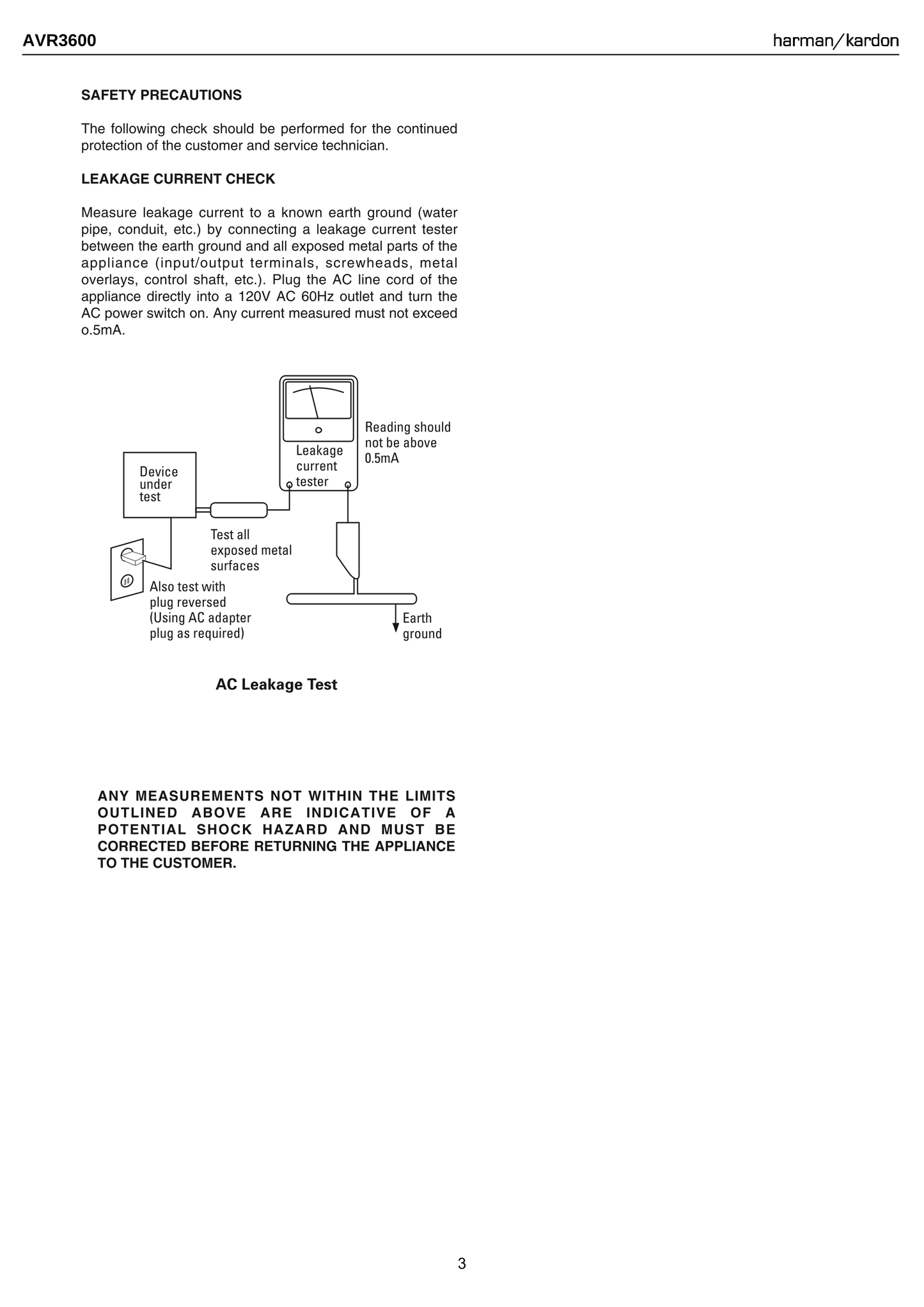 Harman/ Kardon AVR3600 AV Receiver Service Manual (Pages: 229)