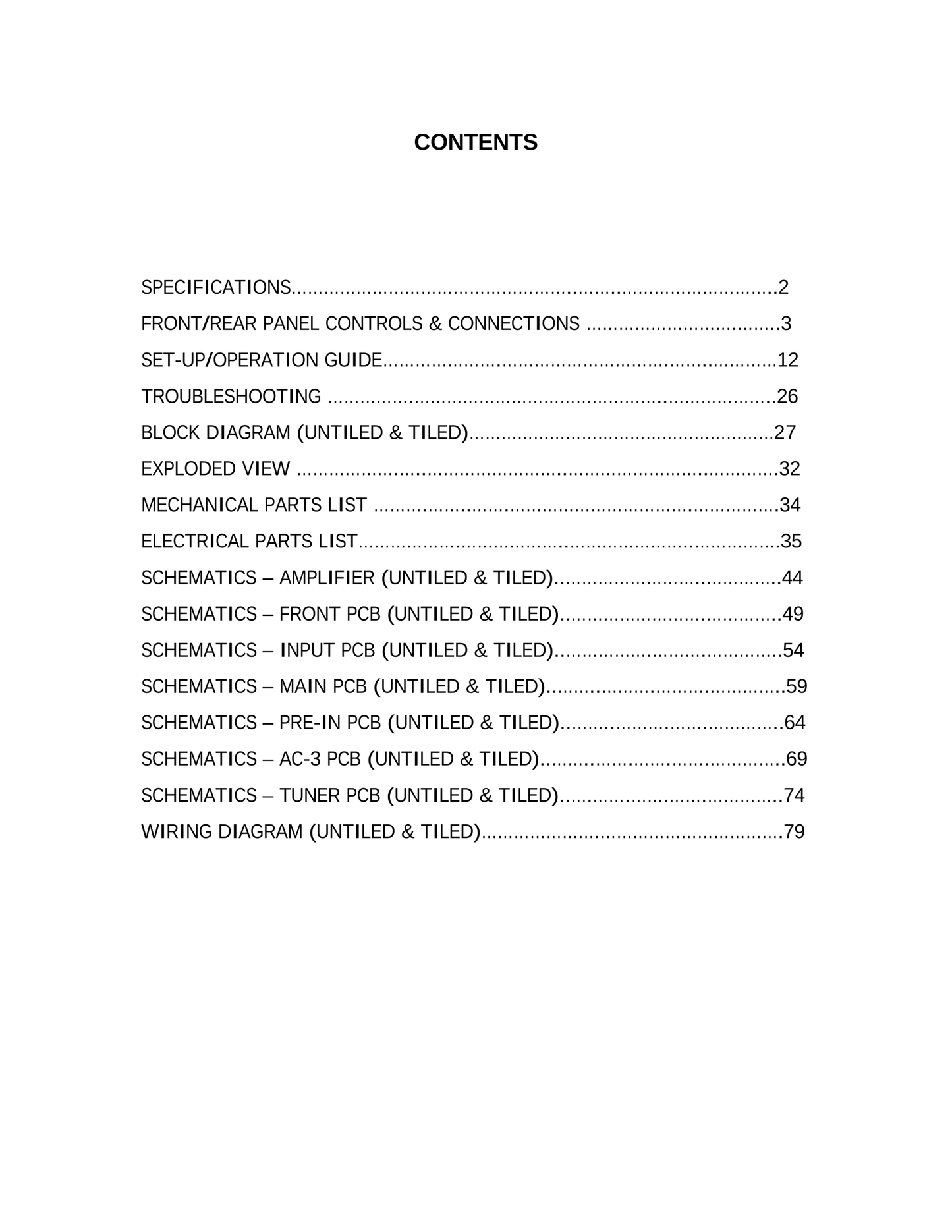 Harman/ Kardon AVR55 AV Receiver Service Manual (Pages: 84)