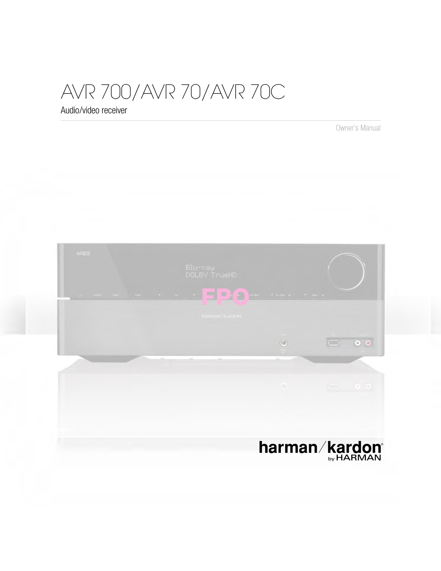 Harman/ Kardon AVR70/230 AV Receiver Service Manual (Pages: 89)