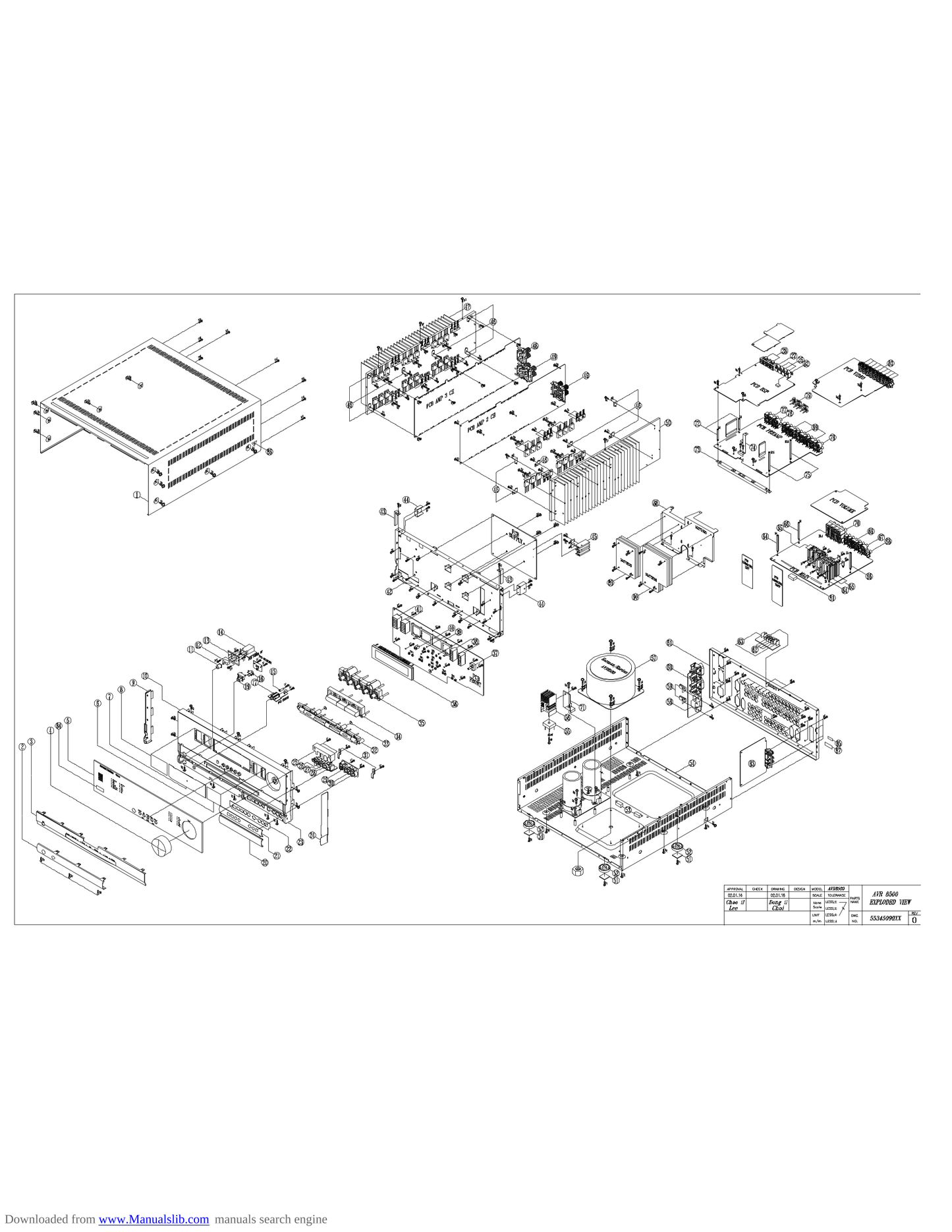 Harman/ Kardon AVR8500 Audio/ Video Receiver Service Manual (Pages: 91)